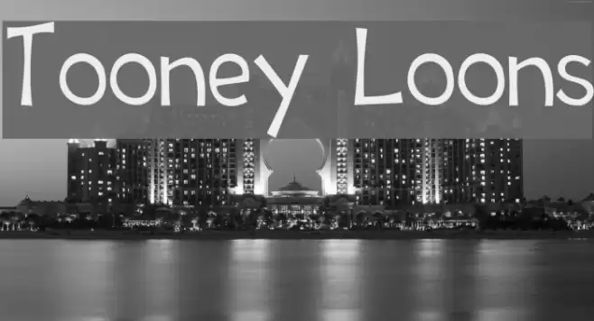 Tooney Loons Font examples