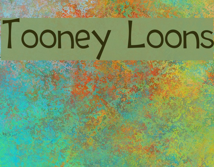 Tooney Loons Font examples