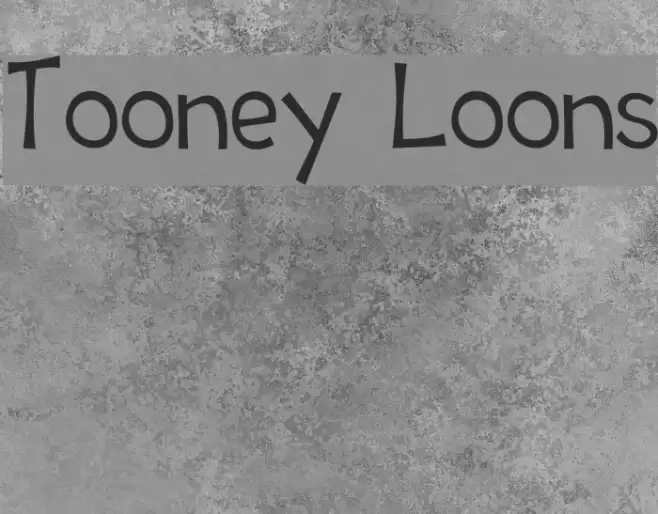 Tooney Loons Font examples