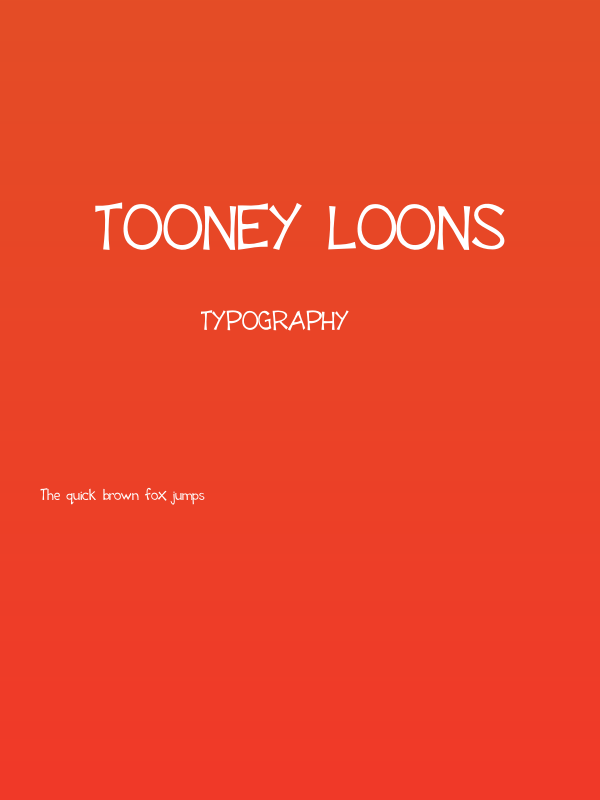 Tooney Loons Poster