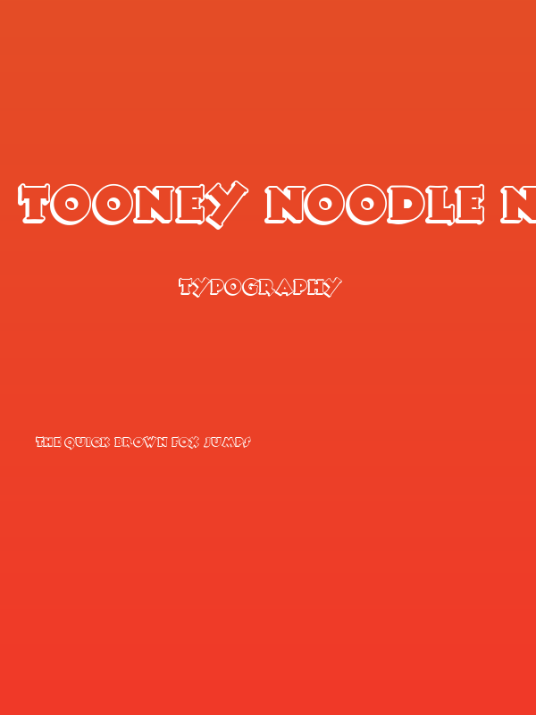 Tooney Noodle NF Poster