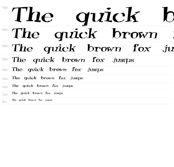 TooneyLunes Bold Waterfall