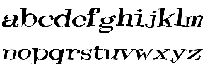 TooneyLunes Bold Font LOWERCASE