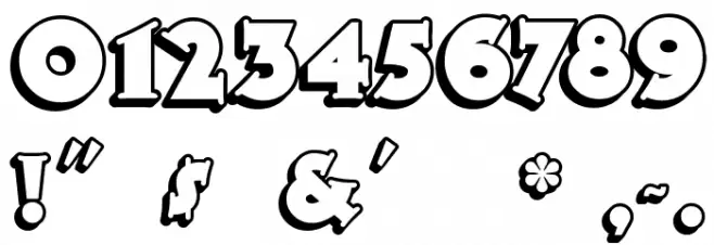 TooneyNoodle Font OTHER CHARS