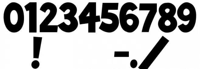 ToonishRegular Font OTHER CHARS