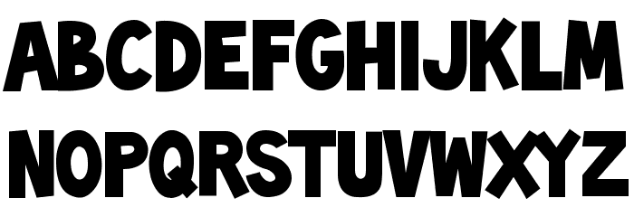 ToonishRegular Font LOWERCASE