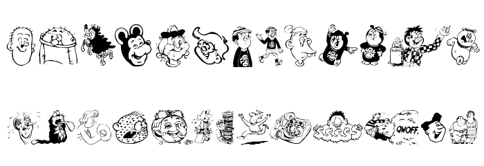 Toons One Font LOWERCASE