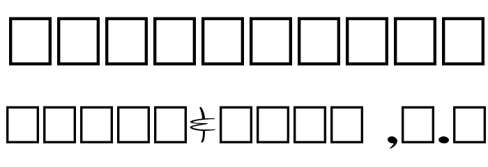 Toontime Regular Font OTHER CHARS