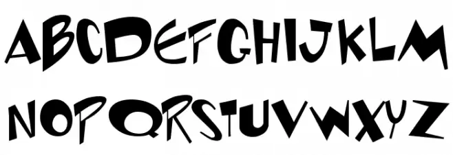 Toontime Regular Schriftart Groß
