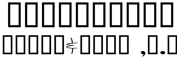 Toontime Font OTHER CHARS