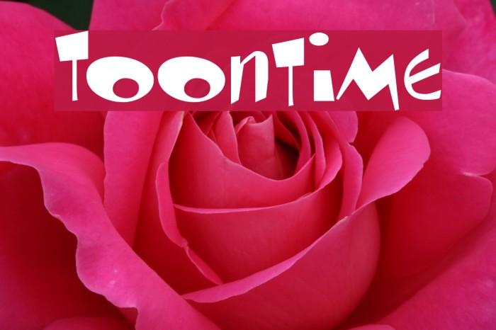 Toontime Font examples