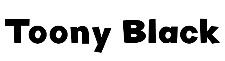 Toony Black  Frei Schriftart Herunterladen