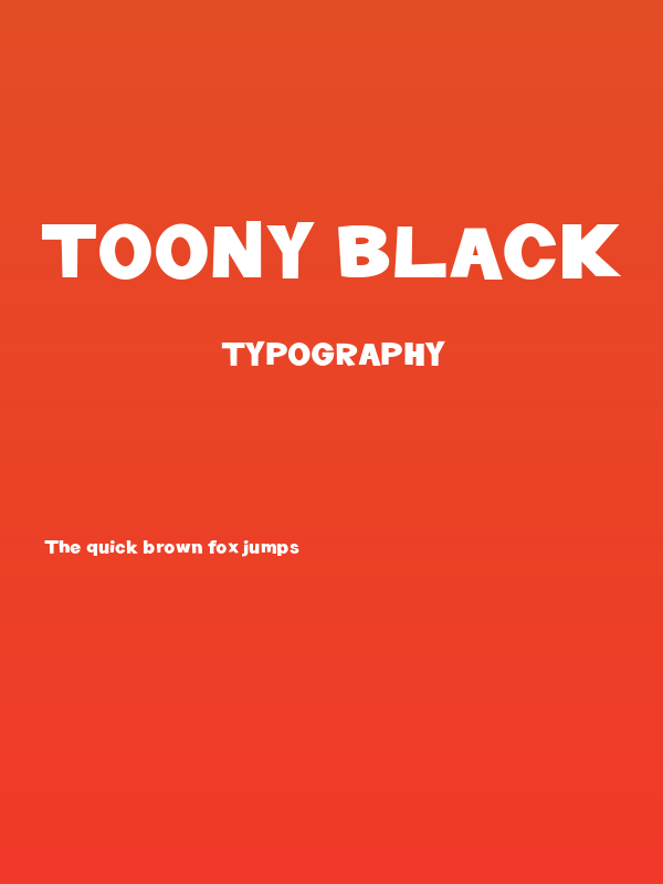 Toony Black Poster