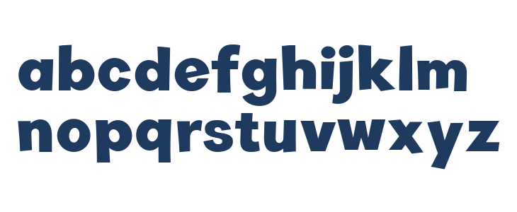 Toony Black Lowercase