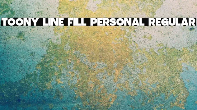 Toony Line Fill PERSONAL Regular Example 1