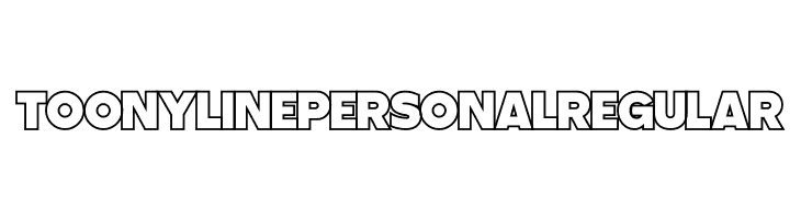 Toony Line PERSONAL Regular  لخطوط تنزيل