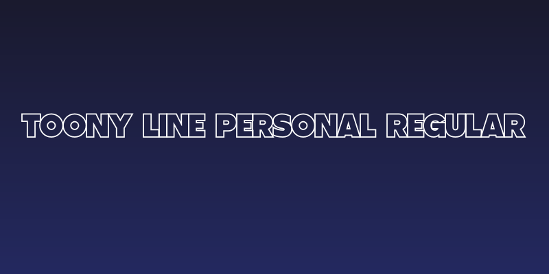 Toony Line PERSONAL Regular Social Header