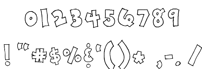 Toony Font OTHER CHARS