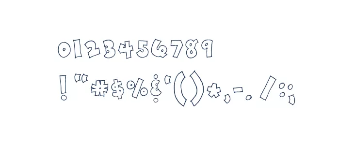 Toony Font OTHER CHARS