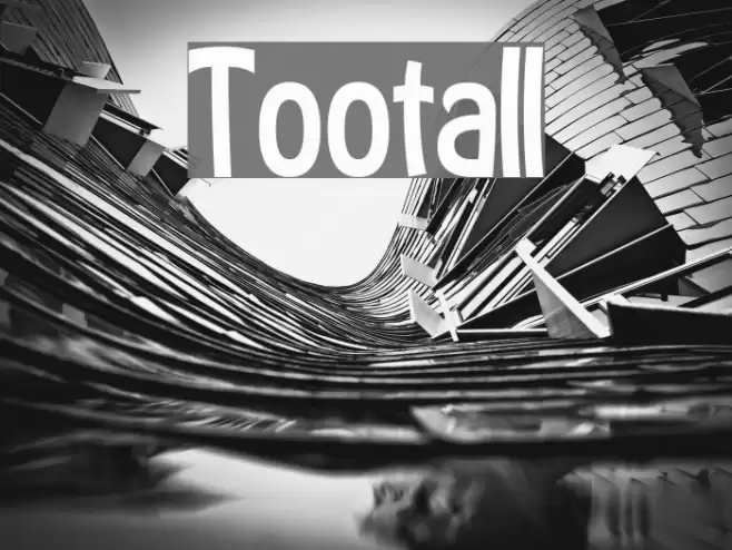 Tootall Font examples