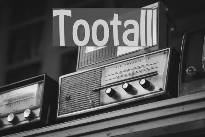 Tootall Font examples