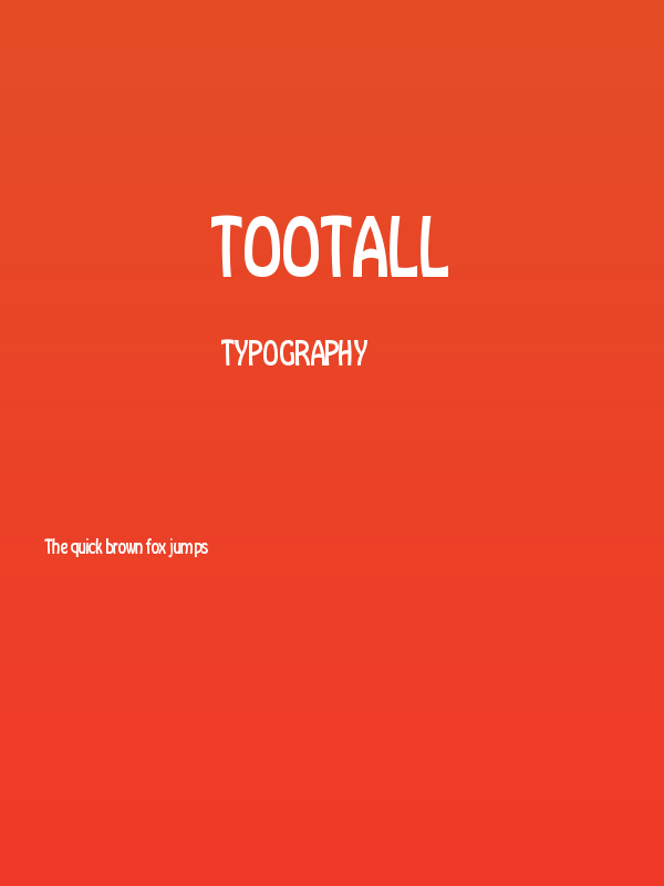 Tootall Poster