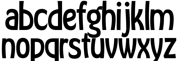 Tootall Font LOWERCASE
