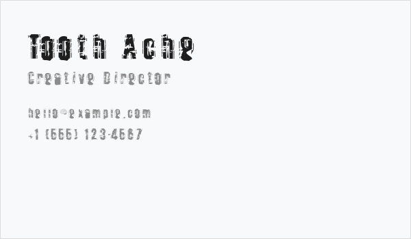 Tooth Ache Business Card