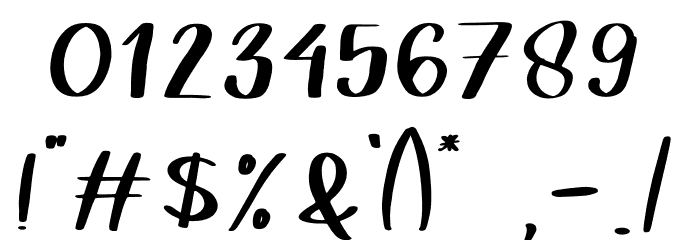 Tooth Bunny Font OTHER CHARS