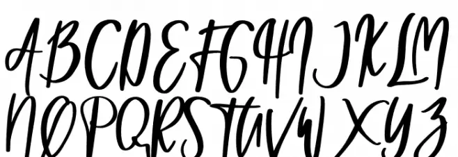 Tooth Bunny Caratteri MAIUSCOLE