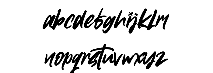 Toothless Font LOWERCASE