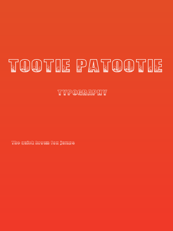 Tootie Patootie Poster