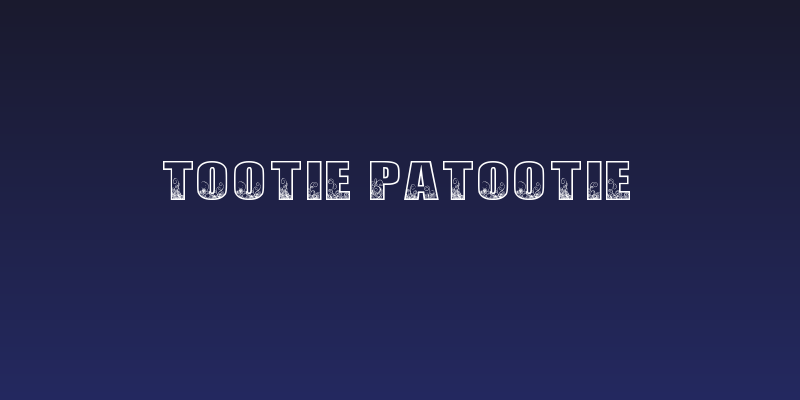 Tootie Patootie Social Header
