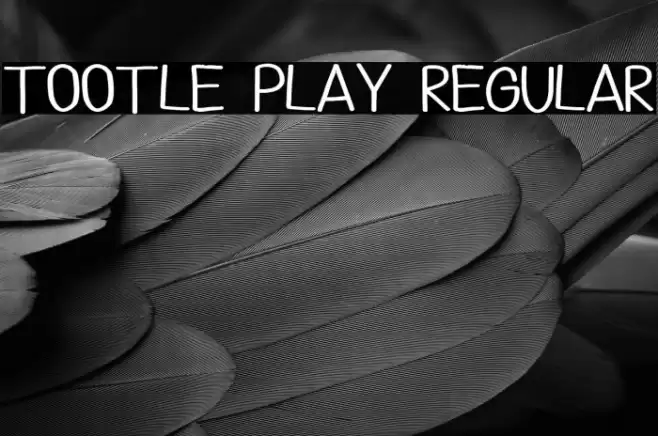 Tootle Play regular Font examples