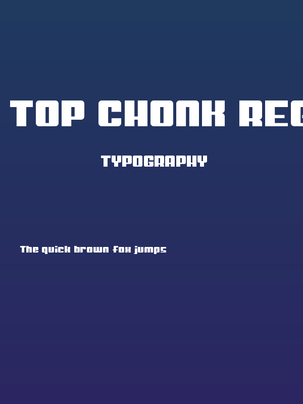 Top Chonk Regular Poster