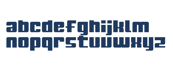 Top Chonk Regular Lowercase