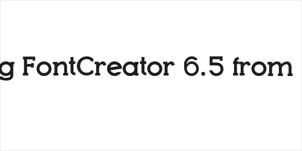 Top Modern as created using FontCreator 6.5 from High-Logic.com TopModern Logo