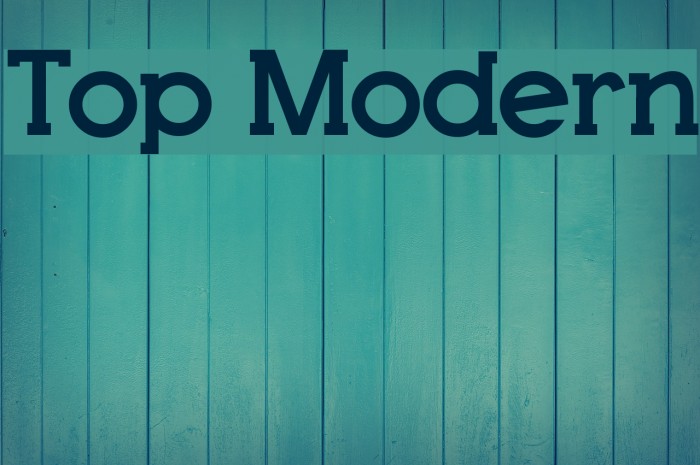 Top Modern Font examples