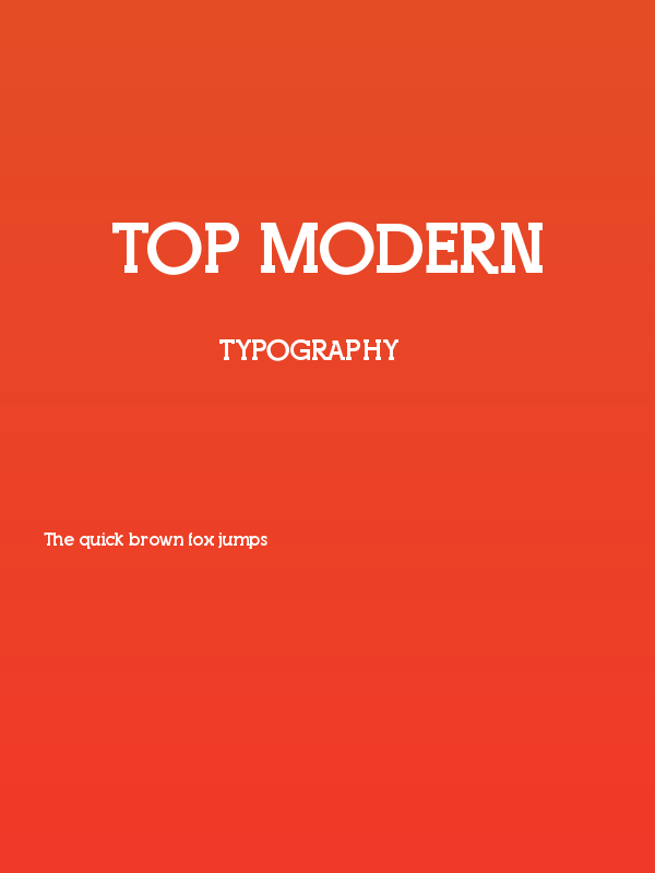 Top Modern Poster