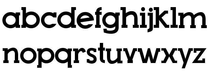 Top Modern Font LOWERCASE