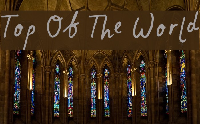 Top Of The World لخطوط تنزيل examples