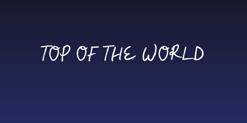 Top Of The World Social Header