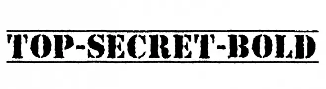 Top-Secret-Bold  नि: शुल्क फ़ॉन्ट्स डाउनलोड