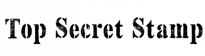 Top Secret Stamp  Free Fonts Download