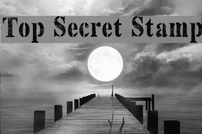 Top Secret Stamp Font examples