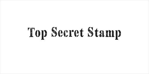 Top Secret Stamp Logo