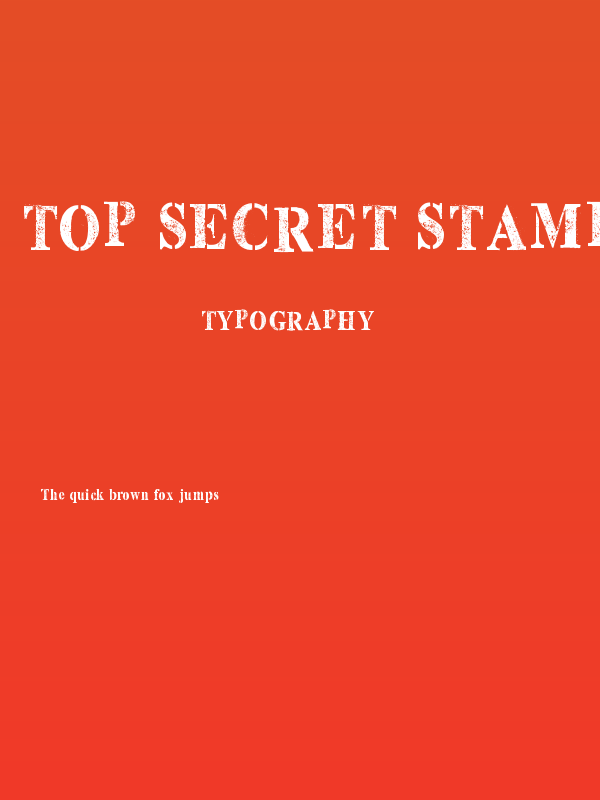 Top Secret Stamp Poster