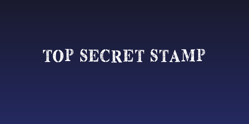 Top Secret Stamp Social Header