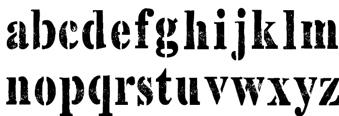 Top Secret Stamp Font LOWERCASE