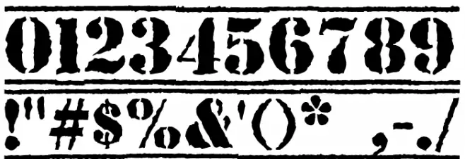 Top Secret Font OTHER CHARS